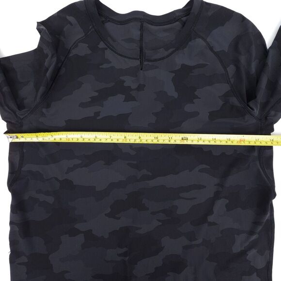 LULULEMON Rise and Run Long Sleeve Heritage 365 Camo Deep Coal Multi Athleisure - Picture 2 of 9